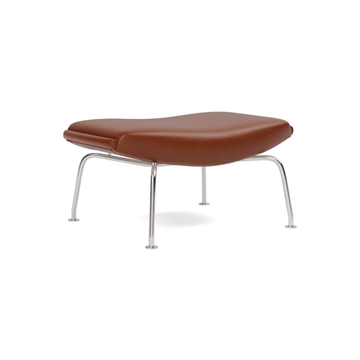 Fredericia Furniture Ox / Queen Ottoman 1002 - Cera 905 Russet Brown vinkel 1